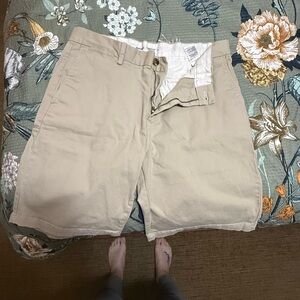Old Navy Beige Ultimate Slim Shorts